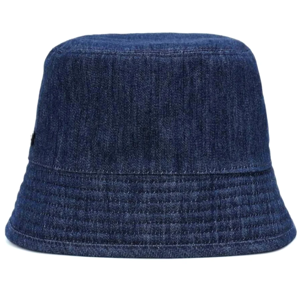 MSRP $795! Double-Sided Authentic Prada Re-Nylon & Denim Bucket Hat Size Medium - Picture 5 of 14